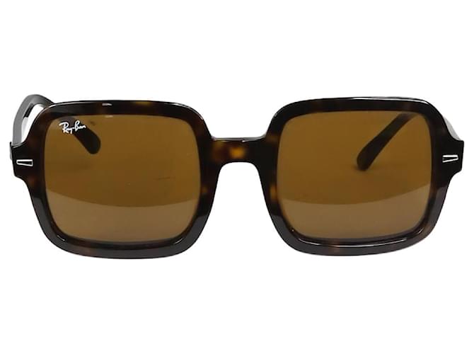 Ray-Ban Brown square-framed tortoise shell sunglasses Acetate  ref.1332318