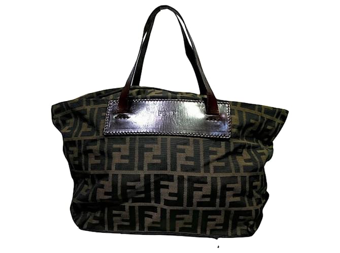 Fendi Zucca Brown Synthetic  ref.1332341