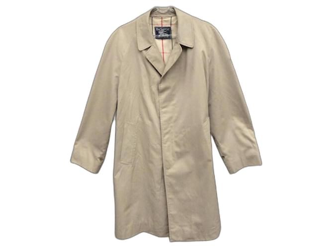 Burberry Men Coats Outerwear Beige Cotton Polyester  ref.1332352