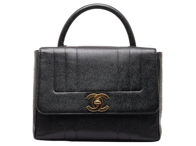 Chanel Mademoiselle Black Leather  ref.1332378