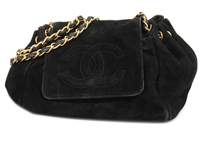 Timeless Chanel Suede Black  ref.1332380