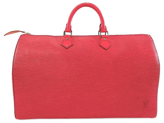 Louis Vuitton Speedy 40 Red Leather  ref.1332451