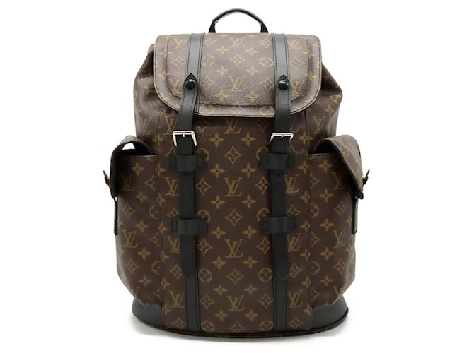 Louis Vuitton Christopher backpack Brown Cloth  ref.1332551