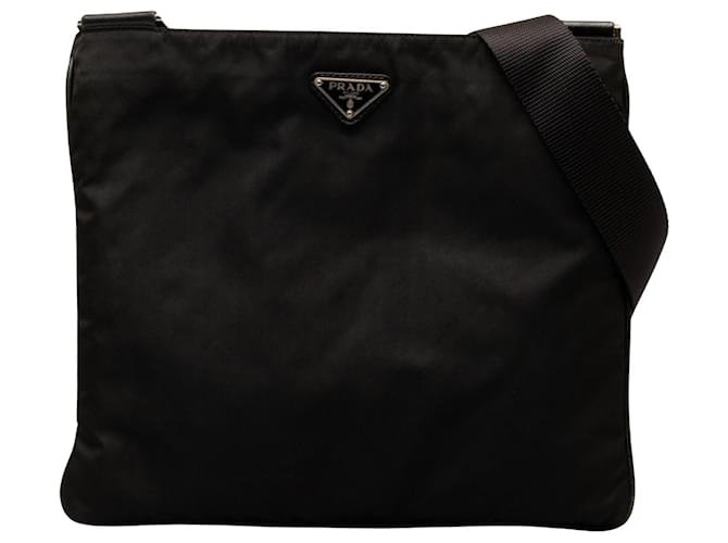 Prada Tessuto Black Leather  ref.1332588