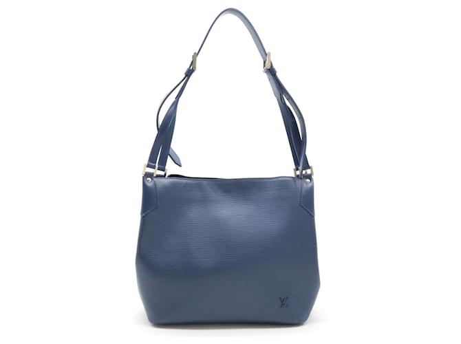 Louis Vuitton Mandara Blue Leather  ref.1332612