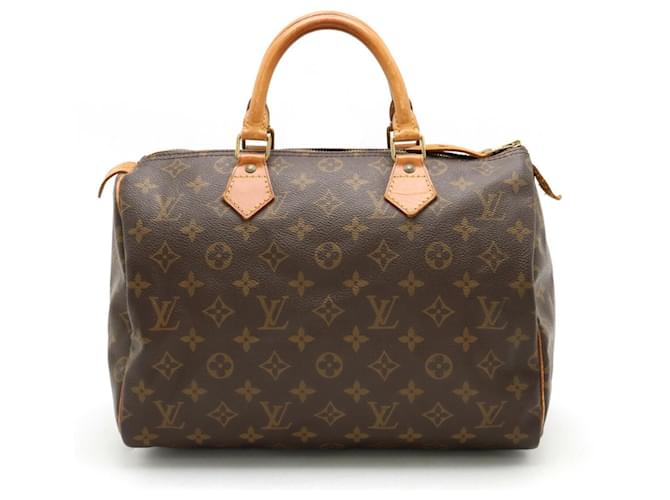 Louis Vuitton Speedy 30 Brown Cloth  ref.1332630