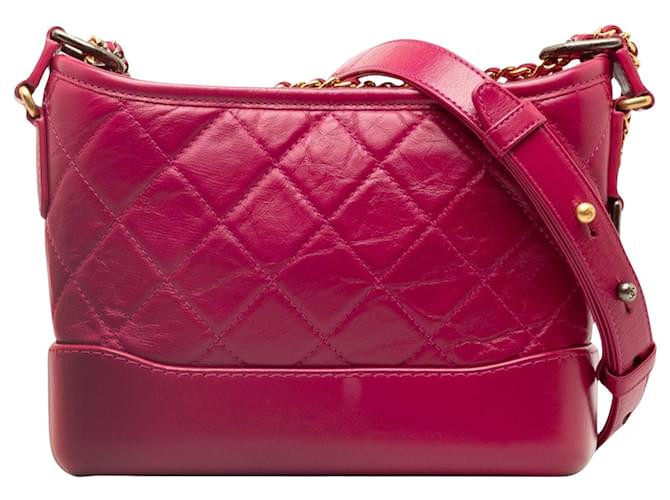 Chanel Gabrielle Pink Leather  ref.1332637