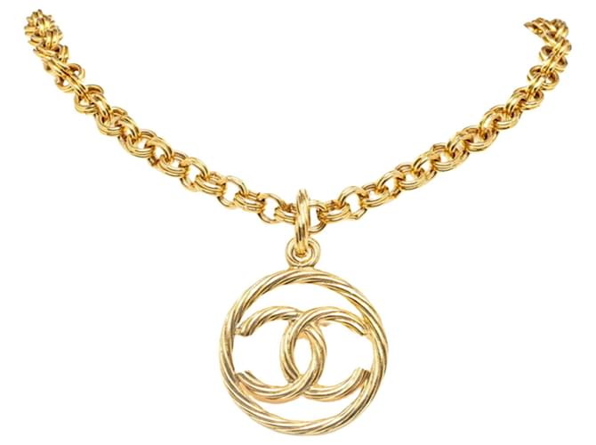 Timeless Chanel COCO Mark Golden Gold-plated  ref.1332642