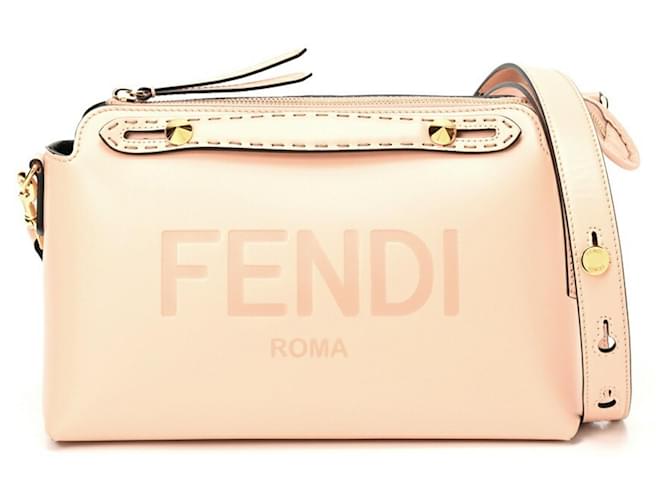 Fendi By the way Medium Pink Leather  ref.1332682