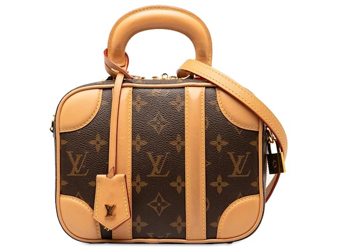 Louis Vuitton Brown Monogram Valisette BB Leather Cloth  ref.1332746