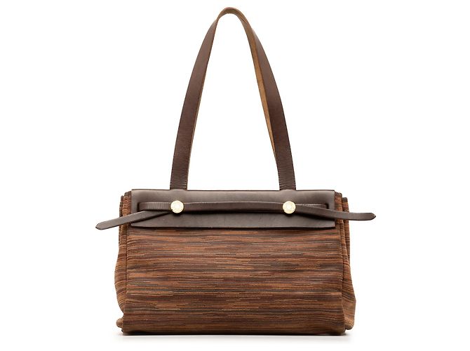 Hermès Hermes Marron Vibrato Herbag Cabas PM