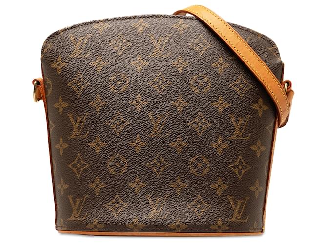 Louis Vuitton Brown Monogram Drouot Leather Cloth  ref.1332812