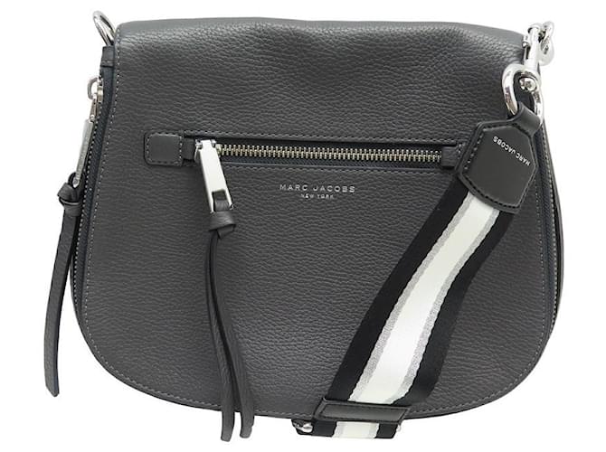 NEUF SAC A MAIN MARC JACOBS RECRUIT NOMAD M0008102 BANDOULIERE NEW HAND BAG Cuir Gris  ref.1332866