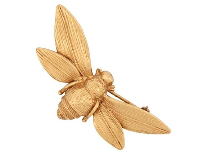 Other jewelry NEW VINTAGE CHRISTIAN DIOR BROOCH BOUTIQUE ABEILLE BOURDON GOLD METAL BROOCH Golden  ref.1332880