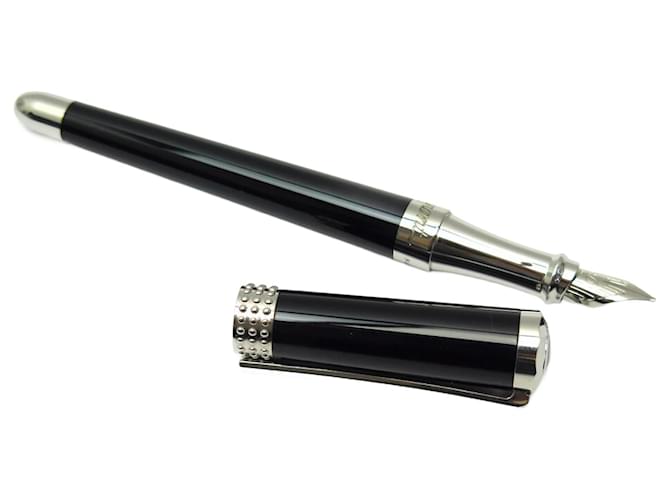 NEW ST DUPONT AUDREY HEPBURN LIBERTE FOUNTAIN PEN 460010 ED LIMITED FOUNTAIN PEN Black Gold-plated  ref.1332927