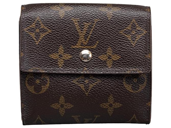 Louis Vuitton Portefeuille Elise Canvas Short Wallet M61654 in good condition Cloth  ref.1332960