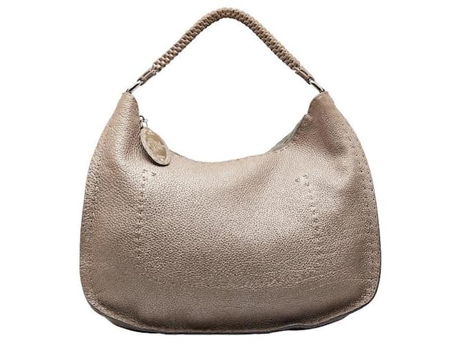 Fendi Leather Selleria Hobo Bag  ref.1332993