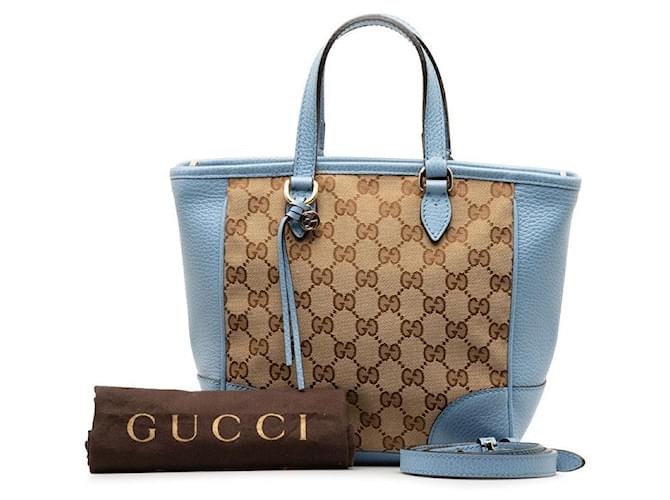 Gucci GG Canvas & Leather Bree Handbag 449241 Cloth  ref.1332994