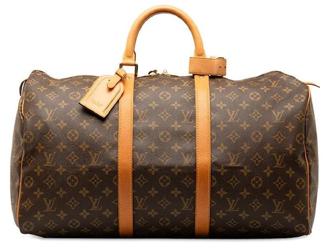 Louis Vuitton Keepall 50 Canvas Travel Bag M41426 in good condition Cloth  ref.1333021