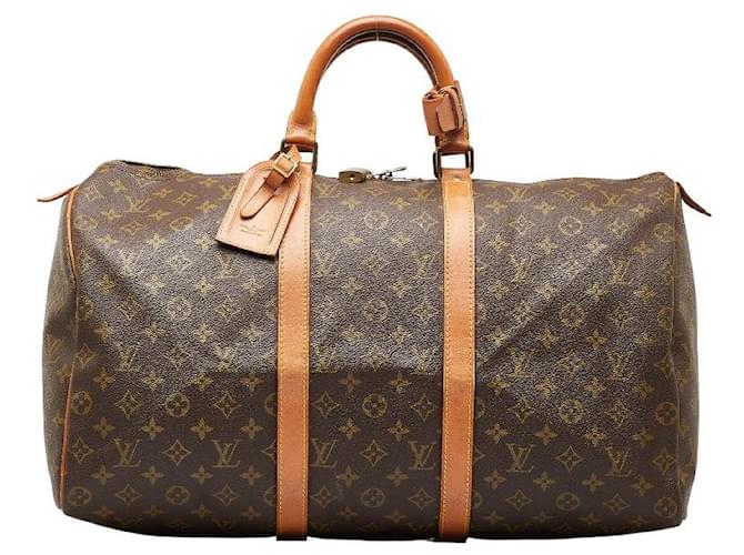 Louis Vuitton Keepall 50 Canvas Travel Bag M41426 in good condition Cloth  ref.1333037