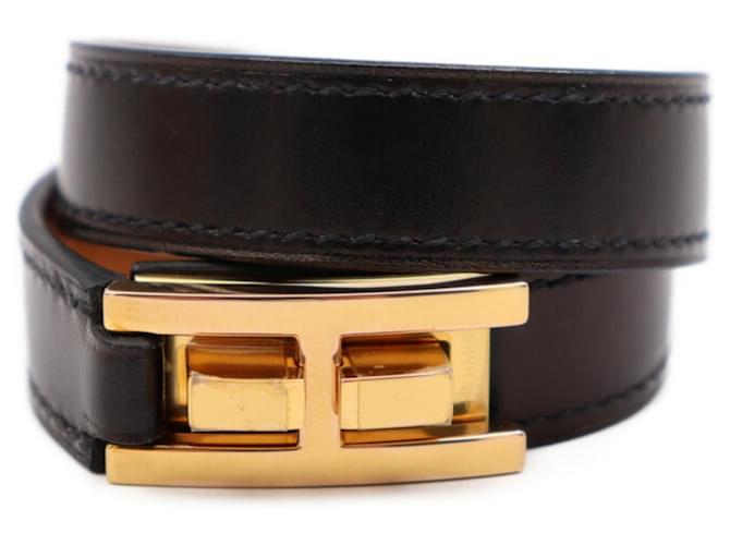 Hermès Drag Black Leather  ref.1333058