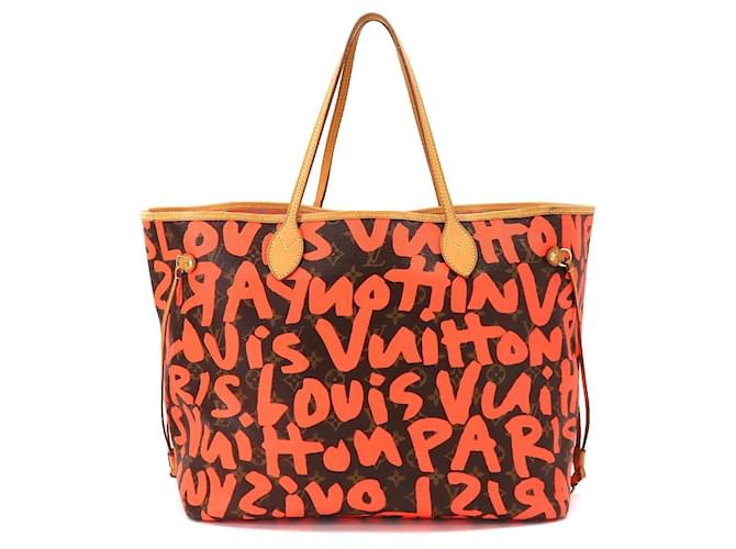 Louis Vuitton Neverfull Orange Cloth  ref.1333063