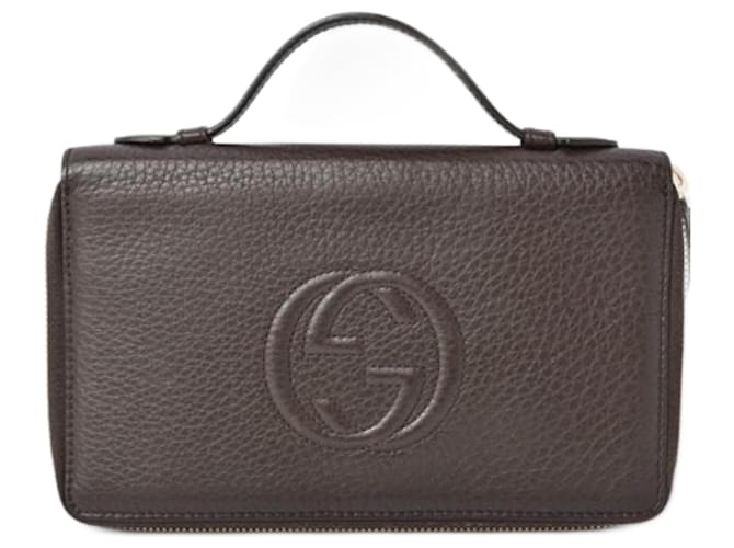 gucci Brown Leather  ref.1333074