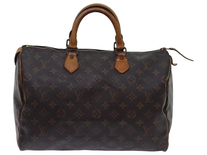 Louis Vuitton Speedy 35 Brown Cloth  ref.1333157
