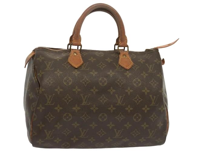 Louis Vuitton Speedy 30 Brown Cloth  ref.1333160
