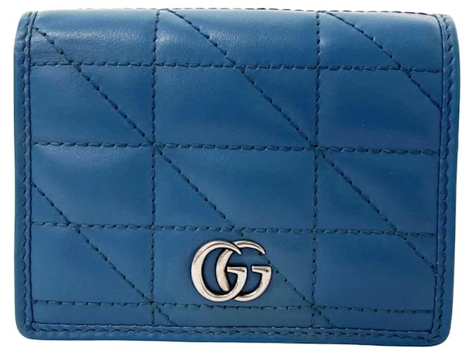 GUCCI MARMONT Blue Leather  ref.1333175