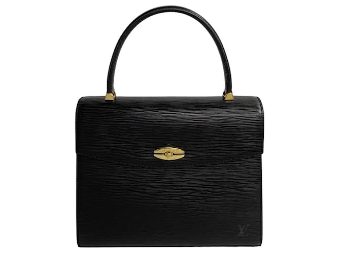 Louis Vuitton Malesherbes Negro Cuero  ref.1333230