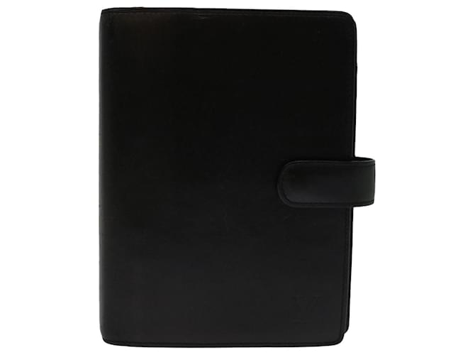 Louis Vuitton Agenda MM Black Leather  ref.1333240