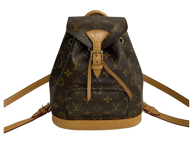 Louis Vuitton Montsouris Brown Leather  ref.1333262