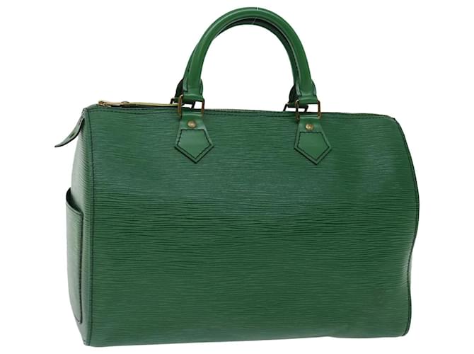 Louis Vuitton Epi Speedy 30 Hand Bag Borneo Green M43004 LV Auth 69300 Leather  ref.1333307