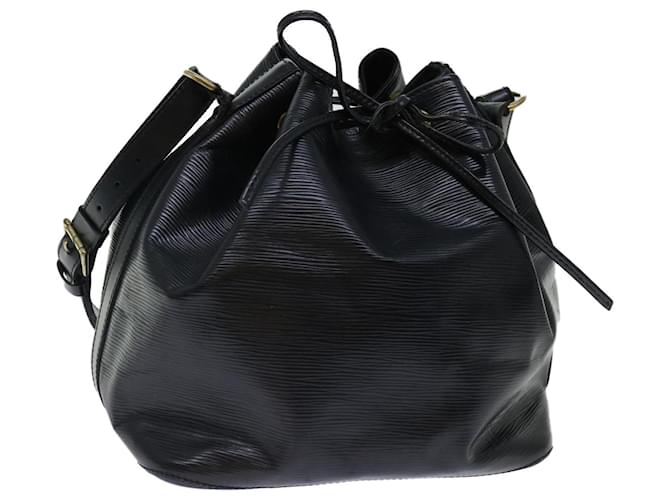 LOUIS VUITTON Epi Petit Noe Shoulder Bag Black M44102 LV Auth 70376 Leather  ref.1333311