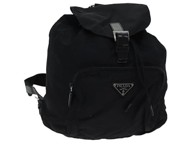PRADA Backpack Nylon Black Auth bs13203  ref.1333316