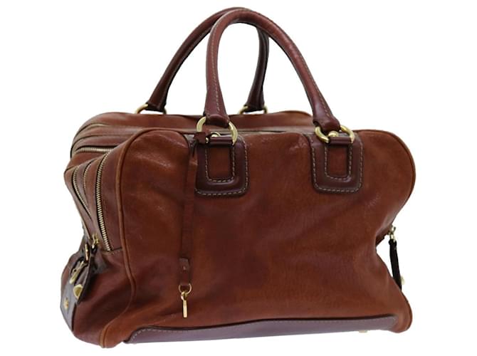Dolce & Gabbana DOLCE&GABBANA Hand Bag Leather Brown Auth 70819  ref.1333331