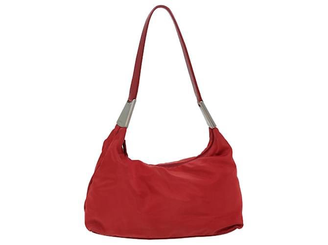 PRADA Shoulder Bag Nylon Red Auth bs13565  ref.1333380