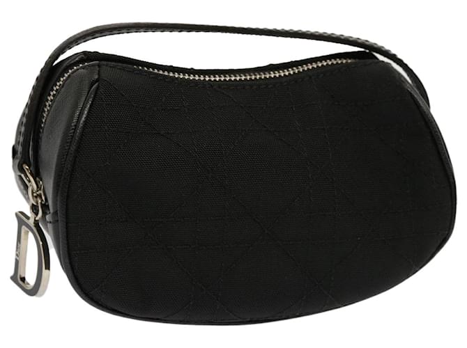 Christian Dior Canage Pouch Nylon Black Auth ac2883  ref.1333400