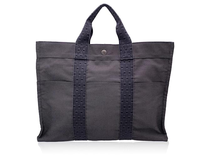 Hermès Hermes Tote Bag Herline Grey Cloth  ref.1333481