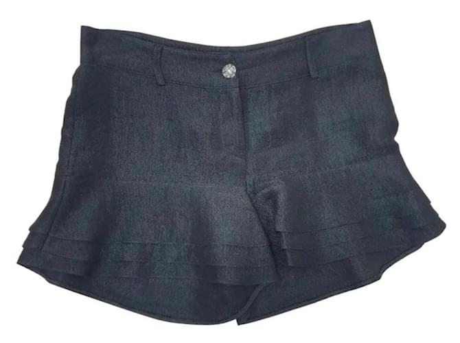 Shorts mini negros de Chanel Viscosa  ref.1333487