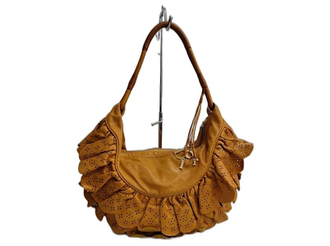 Dior Handbags Mustard Leather  ref.1333676