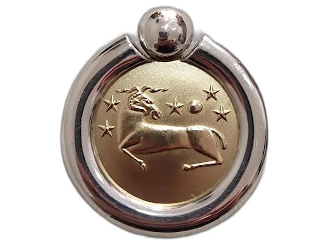 Arthus-Bertrand Pendant necklaces Silvery Golden Silver Gold-plated  ref.1333683