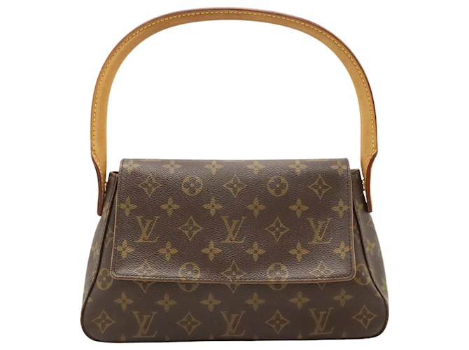 Louis Vuitton Mini looping Brown Cloth  ref.1333709