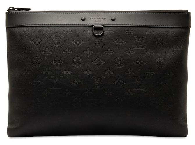 Louis Vuitton Pochette Shadow Cuir Noir  ref.1333715