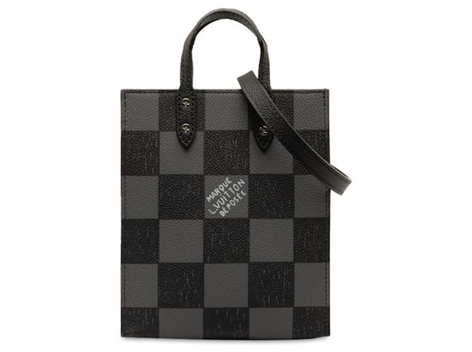 Louis Vuitton Sac plat Black Cloth  ref.1333750