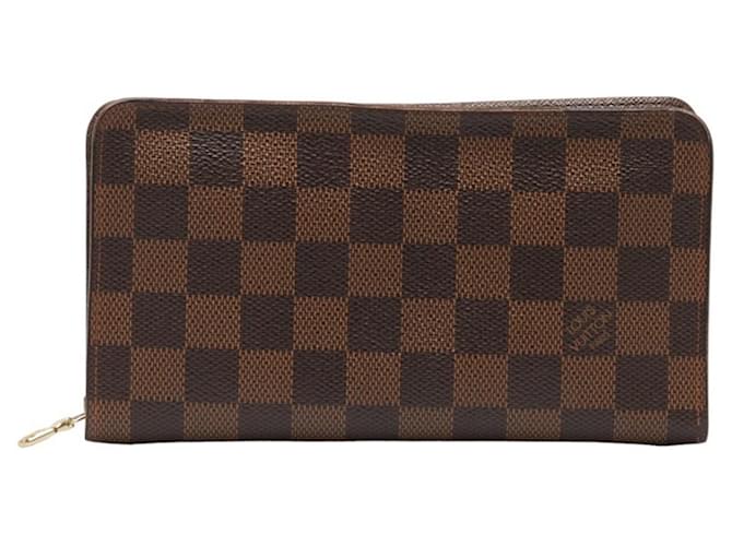 Louis Vuitton Portefeuille zippy Brown Cloth  ref.1333833