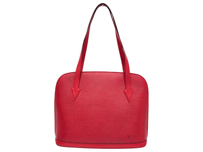 Louis Vuitton Lussac Red Leather  ref.1333859
