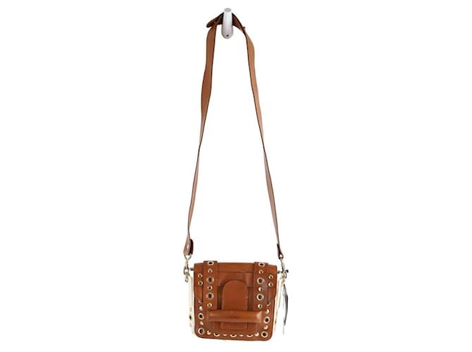 Vanessa Bruno Leather shoulder handbag Brown  ref.1333912