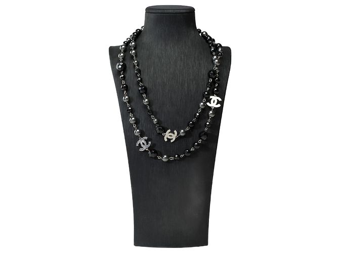 Gioielli CHANEL CC in perla nera - 101858 Nero